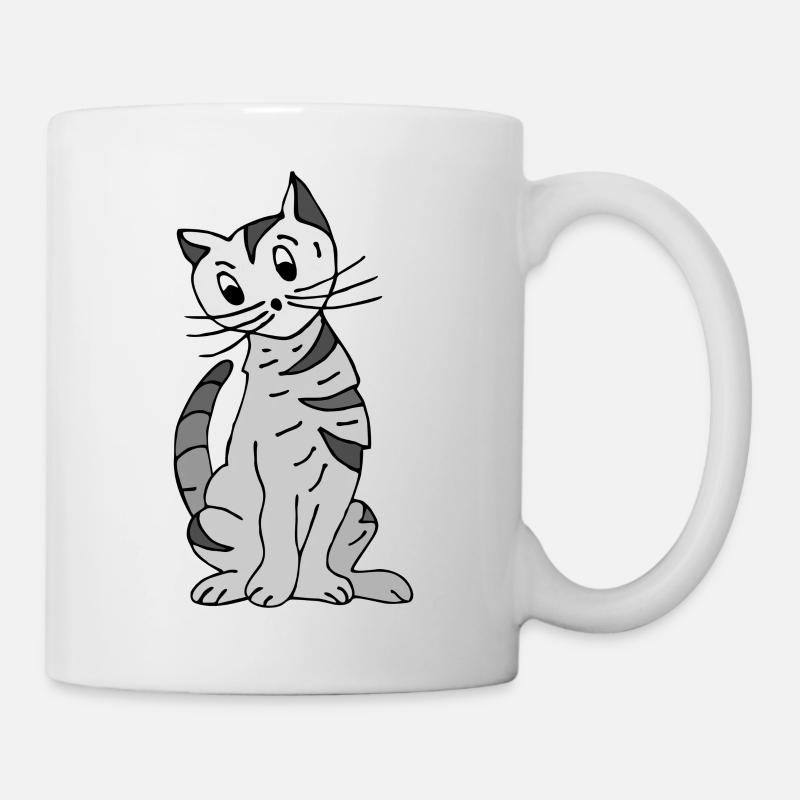 Chat - Mug blanc - blanc