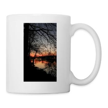 Sunset over the lake - Mug - white - Right