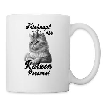 Katze Humor lustiger Spruch für katzenliebhaber - Tasse - Weiß - Rechts