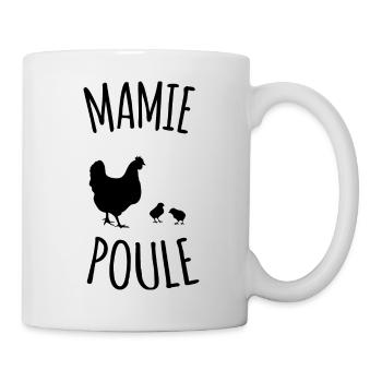 mamie poule - Mug blanc - blanc - Droite