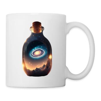 Die Milchstrasse in einer Flasche - Tasse - Weiß - Rechts