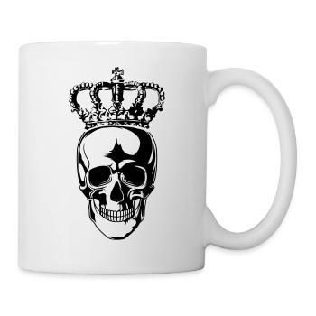 Roi du crâne - Mug blanc - blanc - Droite