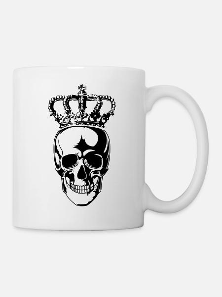 skull king - Tasse - Weiß