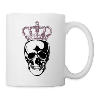 Roi Crâne - Mug blanc - blanc - Droite