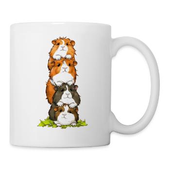 Meerschweinchen Turm Kunststücke - Tasse - Weiß - Rechts