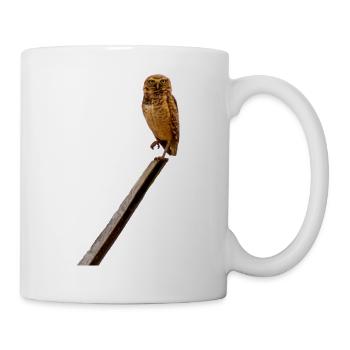 c'est chouette un hibou - Mug blanc - blanc - Droite