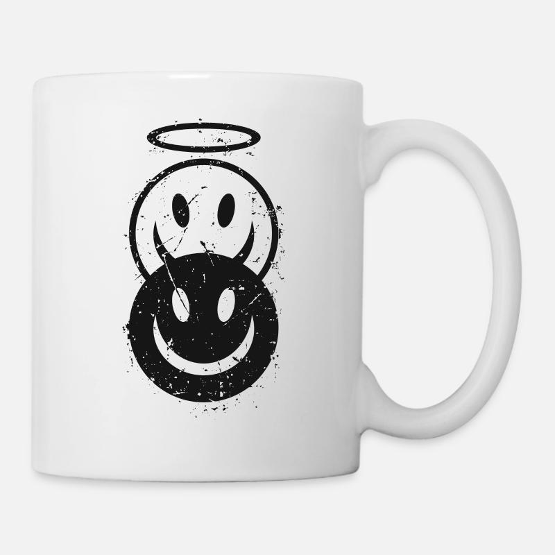 Teufel und Engel - Tasse - Weiß