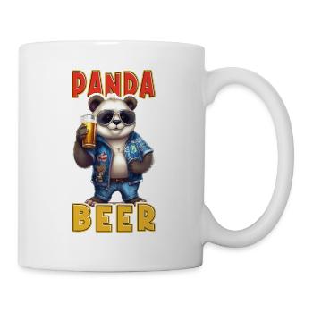 Panda Beer Beer Bear Funny Saying Humor Party - Mug - white - Right