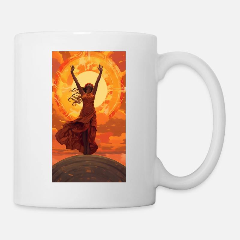 Louez le soleil - Mug blanc - blanc