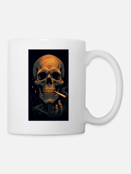 Rauche bis ich sterbe - Tasse - Weiß