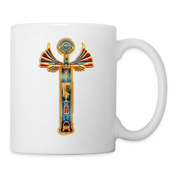 Ägyptisches Symbol - Tasse - Weiß - Rechts