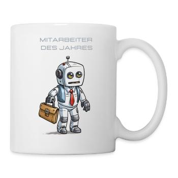 KI als Mitarbeiter des Jahres - Tasse - Weiß - Rechts