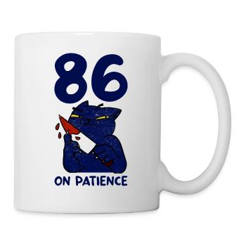 86 Sur la patience 4 - Mug blanc - blanc - Droite