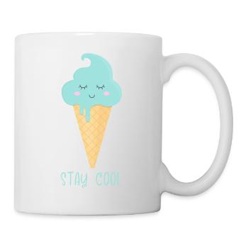 Ice cream cone "Stay Cool" - Mug - white - Right