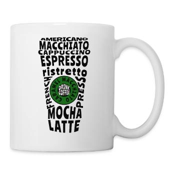 Cadeau pour fan de café - Mug blanc - blanc - Droite