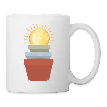 Pflanzensonne - Tasse - Weiß - Rechts
