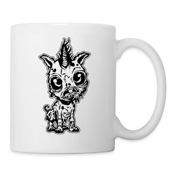 Mignon bébé licorne zombie - Mug blanc - blanc - Droite