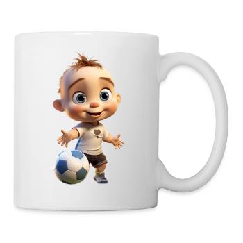 Fussballer Junge - Tasse - Weiß - Rechts