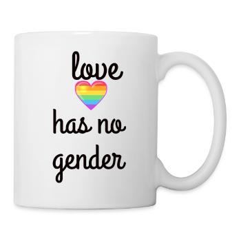 Tee shirt LGBT - Mug blanc - blanc - Droite