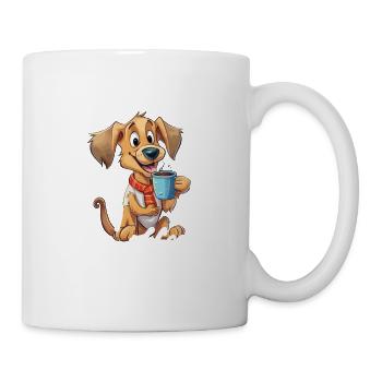 Dog Coffee But First Coffee Animal Saying Funny - Mug - white - Right
