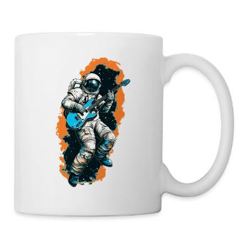 Astronaut mit Gitarre - Tasse - Weiß - Rechts