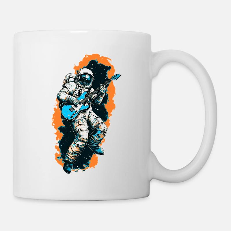Astronaut with guitar - Mug - white