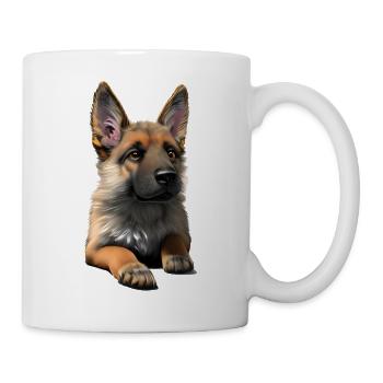 Chiot Berger Allemand Propriétaire Chien - Mug blanc - blanc - Droite
