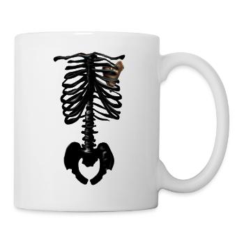 Mysteriöses goldenes Herz - Tasse - Weiß - Rechts