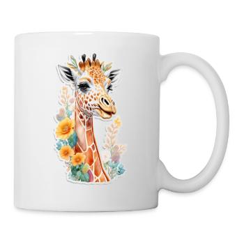 Giraffe - Tasse - Weiß - Rechts