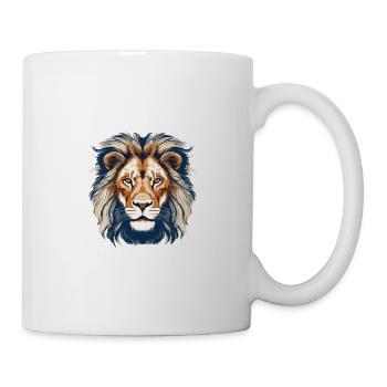 Lion Wild Life Lion Head Predator Colorful Art - Mug - white - Right