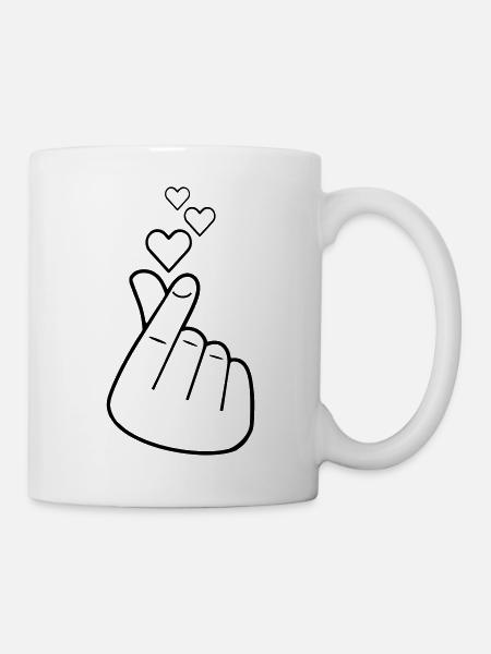 Love sign - Tasse - Weiß