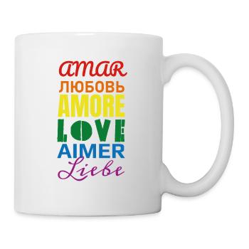 Amour - Mug blanc - blanc - Droite