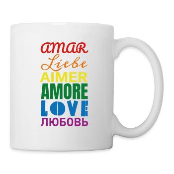 Love Rainbow Languages - Mug - white - Right
