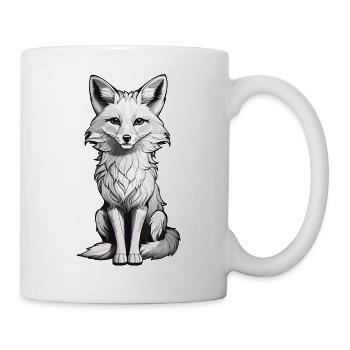 Niedlicher Fuchs Waldtier - Tasse - Weiß - Rechts