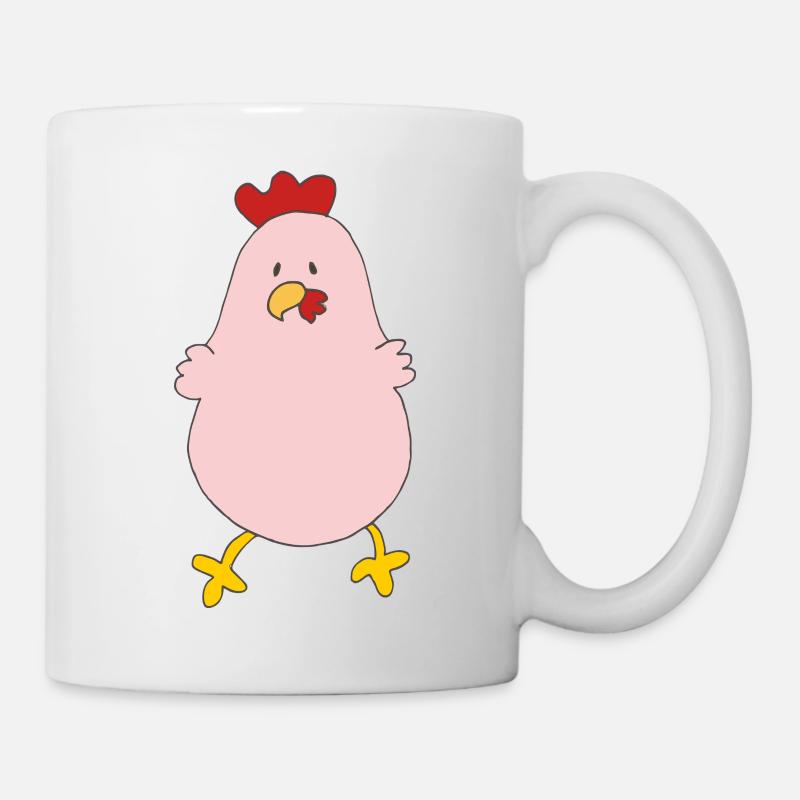 Poulet Rose - Mug blanc - blanc