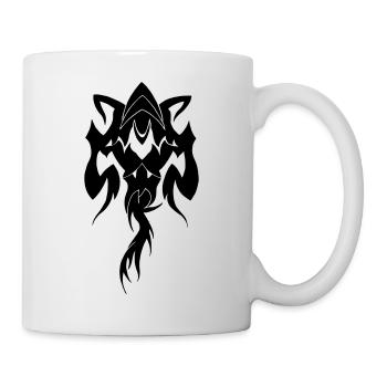 Tattoo Grafik Alien Art - Tasse - Weiß - Rechts