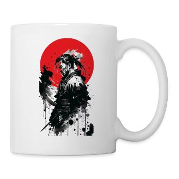 Japanese Samurai Ink Art - Mug - white - Right