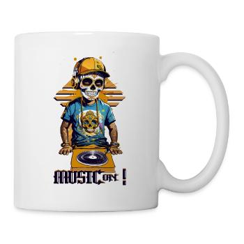Skull DJ - Mug - white - Right