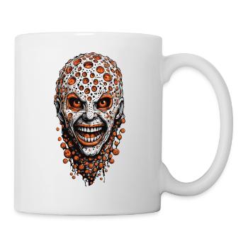 Gruseliges Halloween Trypophobie Outfit Design - Tasse - Weiß - Rechts