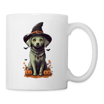 Sorcières de minuit Chien mignon Halloween Pet - Mug blanc - blanc - Droite