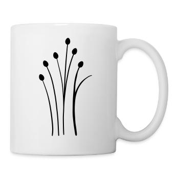 fleur sauvage simple - Mug blanc - blanc - Droite