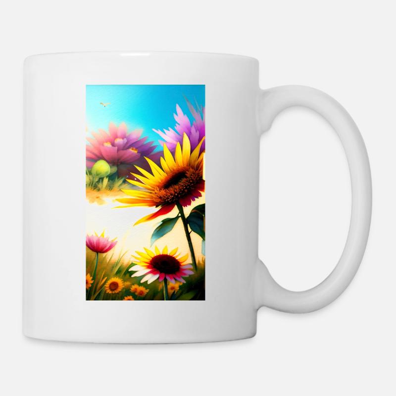 Floral 3 - Mug blanc - blanc