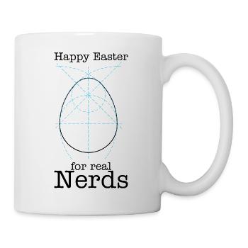 happy easter for real nerds - frohe Ostern - Tasse - Weiß - Rechts