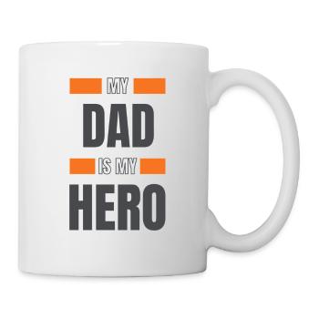 My Dad is my hero - Tasse - Weiß - Rechts