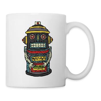 420 World Peace Rollender Roboter - Tasse - Weiß - Rechts