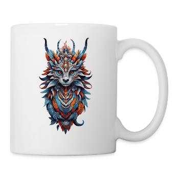 Spiritual Dragon Power Animal amérindien - Mug blanc - blanc - Droite