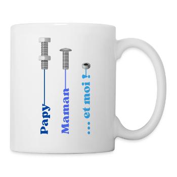 Annonce grossesse pour futur Papy bricoleur - Mug blanc - blanc - Droite
