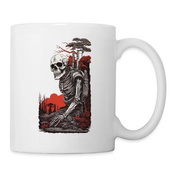 Occulte Steampunk Apocalypse Gothique Squelette Design - Mug blanc - blanc - Droite