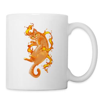 Firestar Warrior Chats Chat - Mug blanc - blanc - Droite