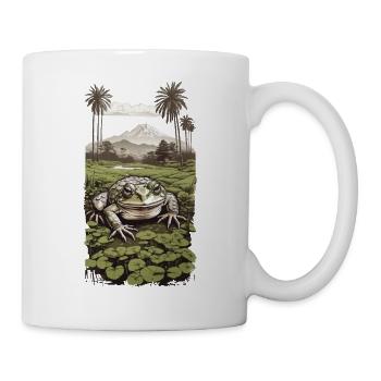Grenouille amphibienne merveilleuse et conception de la nature - Mug blanc - blanc - Droite